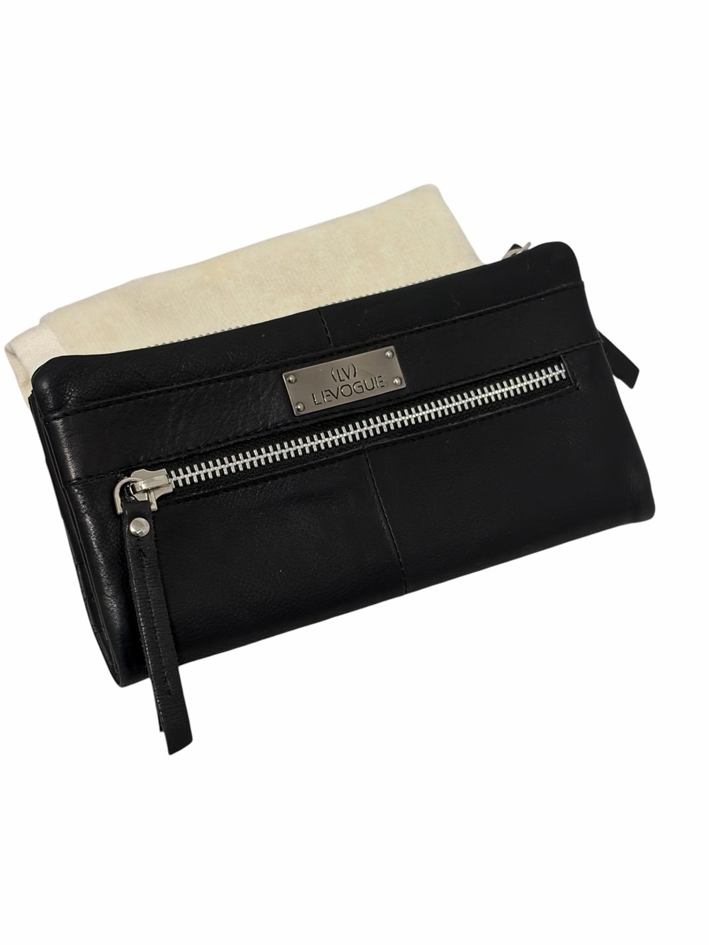 Levogue Black RFID Blocking Leather Wallet - NWOT